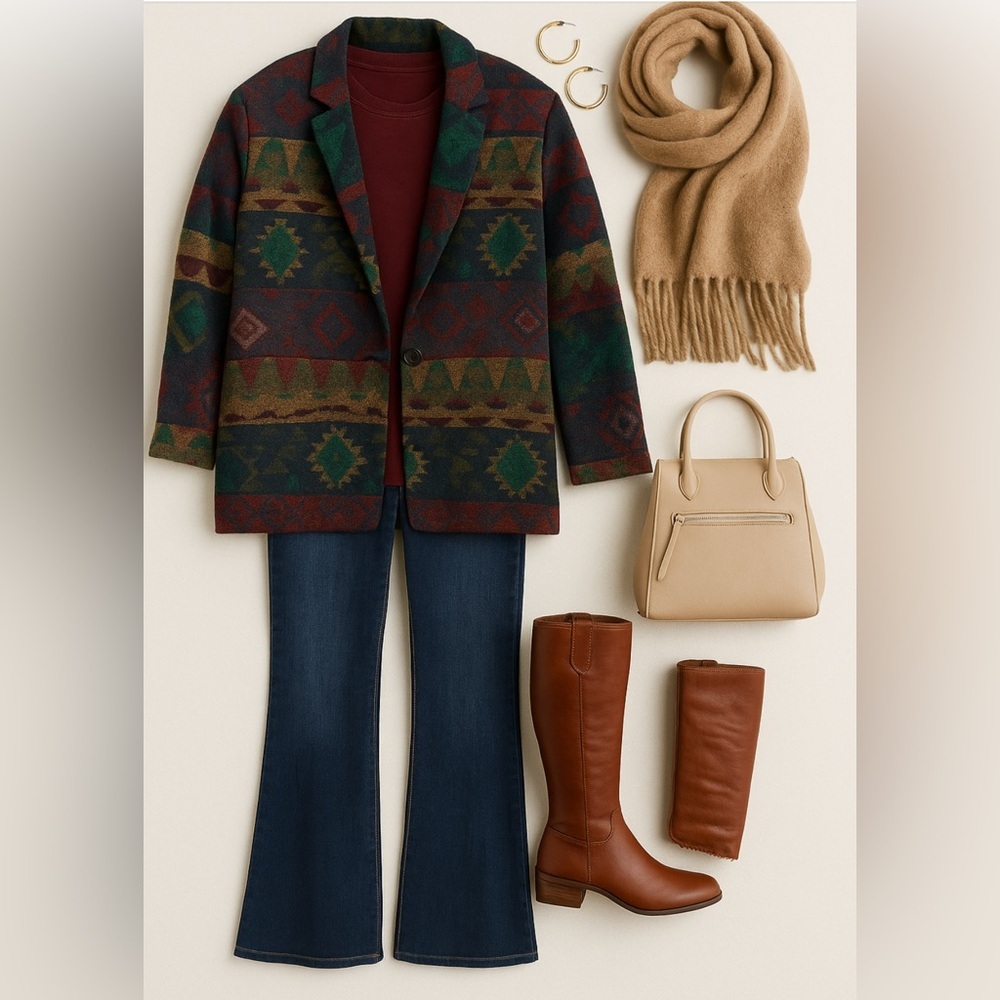 Vintage Women’s GSL Aztec Blazer